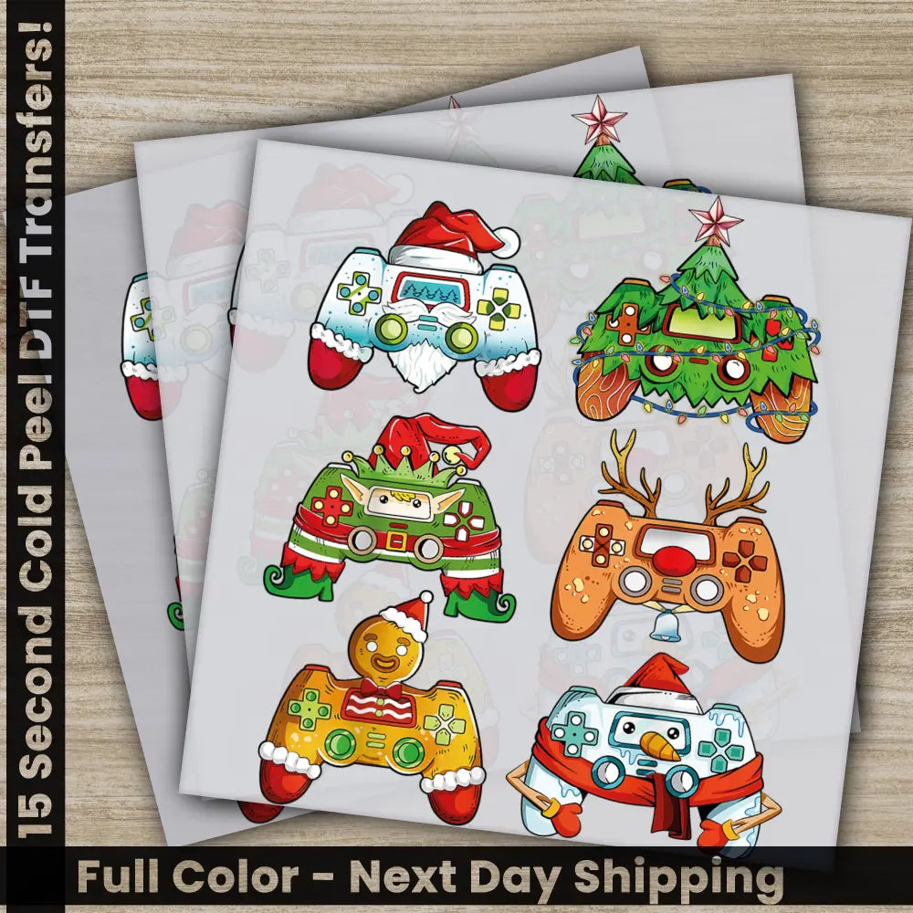 Christmas Game DTF Transfers Ready to Press Personalized Gifts Direct to Film Sublimation Screen Prints Fast Shipping