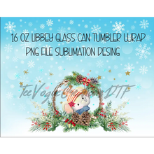 Load image into Gallery viewer, Christmas Premium UV DTF Wrap For Glass Cup 16oz Glass Cup Cute Stickers For Cups Gift Sticker Cup
