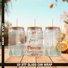 Load image into Gallery viewer, Christmas Premium UV DTF Wrap For Glass Cup 16oz Glass Cup Cute Stickers For Cups Gift Sticker Cup
