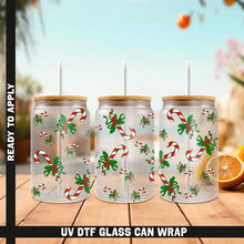 Load image into Gallery viewer, Christmas Premium UV DTF Wrap For Glass Cup 16oz Glass Cup Cute Stickers For Cups Gift Sticker Cup
