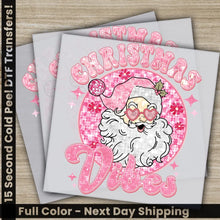 Load image into Gallery viewer, Christmas Vibes DTF Transfers Ready to Press Personalized Gifts Direct to Film Sublimation Screen Prints,

