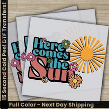 Load image into Gallery viewer, Colorful Flowers Love Peace Hippie Soul Ready to Press Personalized DTF Transfers Heat Press DTF Transfer
