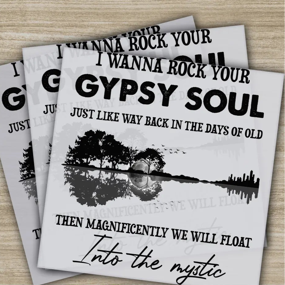 Colorful Flowers Love Peace Hippie Soul Ready to Press Personalized DTF Transfers Heat Press DTF Transfer