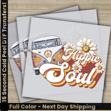 Load image into Gallery viewer, Colorful Flowers Love Peace Hippie Soul Ready to Press Personalized DTF Transfers Heat Press DTF Transfer
