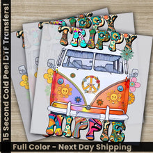 Load image into Gallery viewer, Colorful Flowers Love Peace Hippie Soul Ready to Press Personalized DTF Transfers Heat Press DTF Transfer
