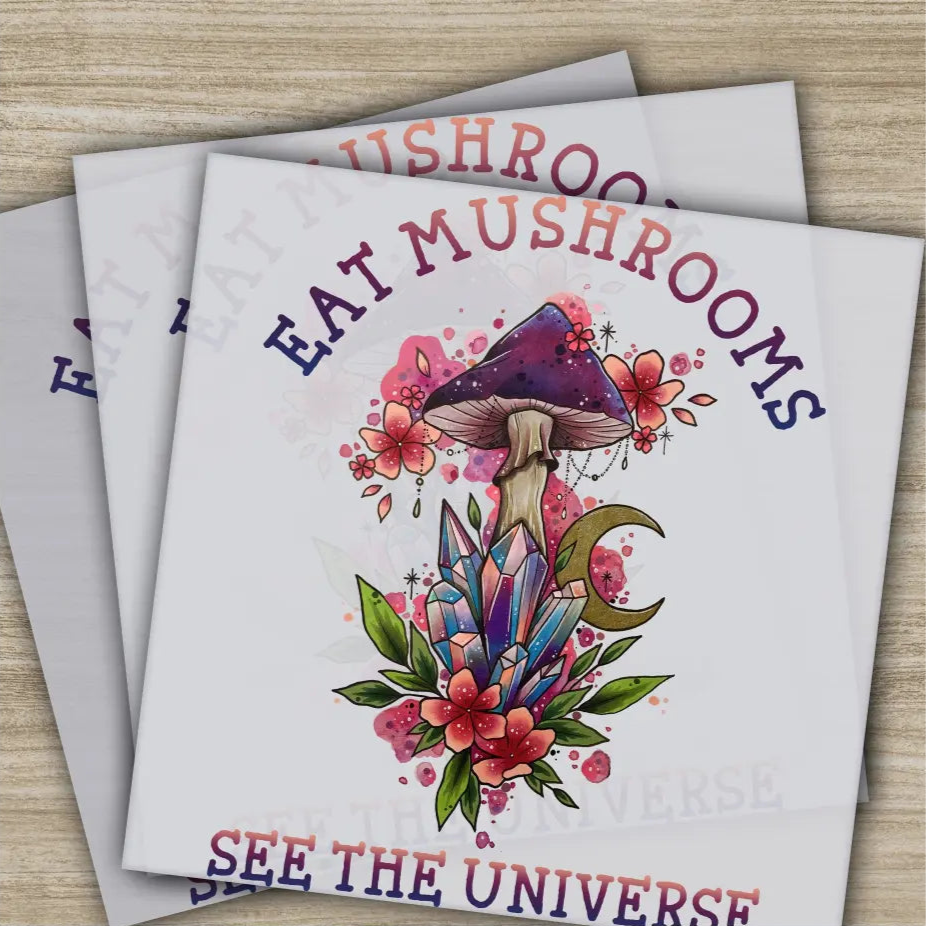 Colorful Flowers Love Peace Hippie Soul Ready to Press Personalized DTF Transfers Heat Press DTF Transfer