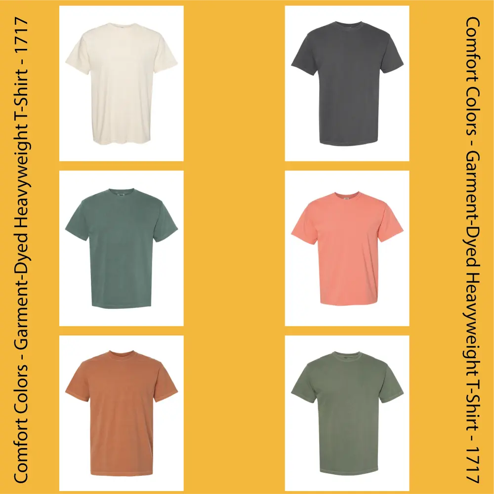 Comfort Colors Garment Dyed Heavyweight T Shirt 1717