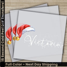 Load image into Gallery viewer, Custom Family Christmas DTF Transfers Ready to Press Personalized Name Gifts Direct to Film Sublimation Screen Prints
