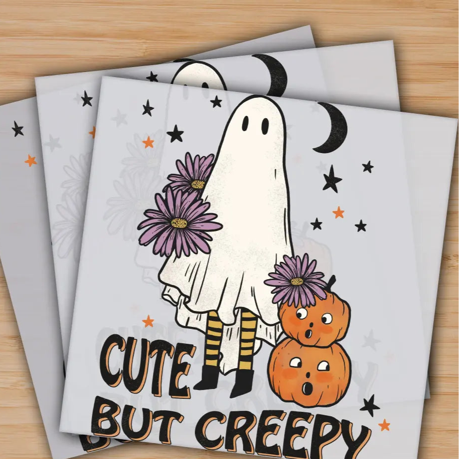 Cute But Creepy Pumpkin Soopky Season Ready to Press Personalized Gifts Sublimation DTF Prints Trendy DTF Prints Ready