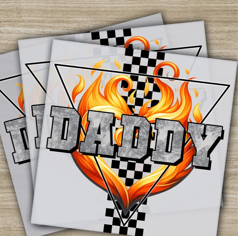 Daddy Fathers Day Transfers Ready to Press Personalized DTF Transfers Father’s Day Gifts Heat Press DTF Transfers
