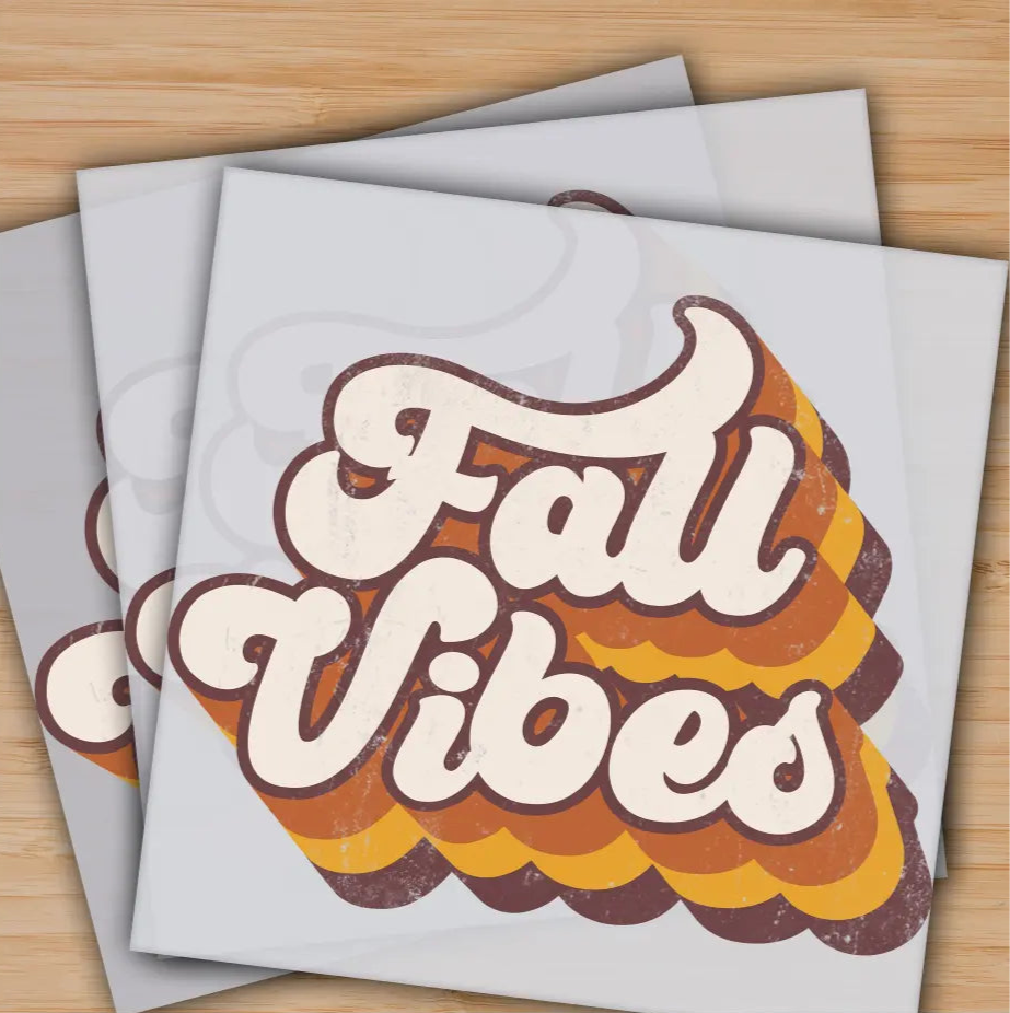 Fall Vibes Thanksgiving Autumn Ready to Press Personalized Gifts Sublimation DTF Prints Trendy DTF Prints Ready