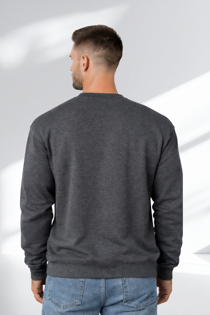 Fan Charcoal Heather back