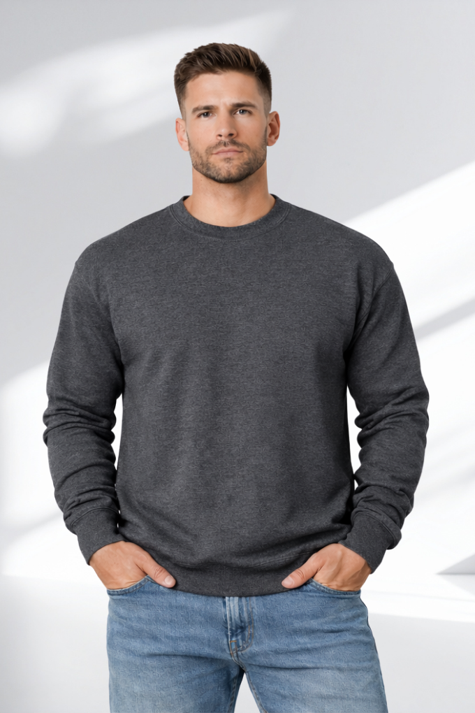 Fan Charcoal Heather front