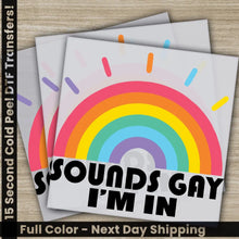 Load image into Gallery viewer, Gay Pride LGBTQ Rainbow Trans Rights Top Pride Flag Ready to Press Personalized DTF Transfer High Quality Heat Press
