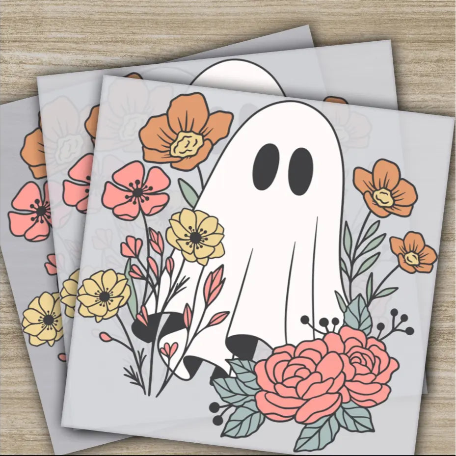 Ghost Pumpkin Halloween Transfers Ready to Press Personalized DTF Transfers For Family Gifts Heat Press DTF Transfers