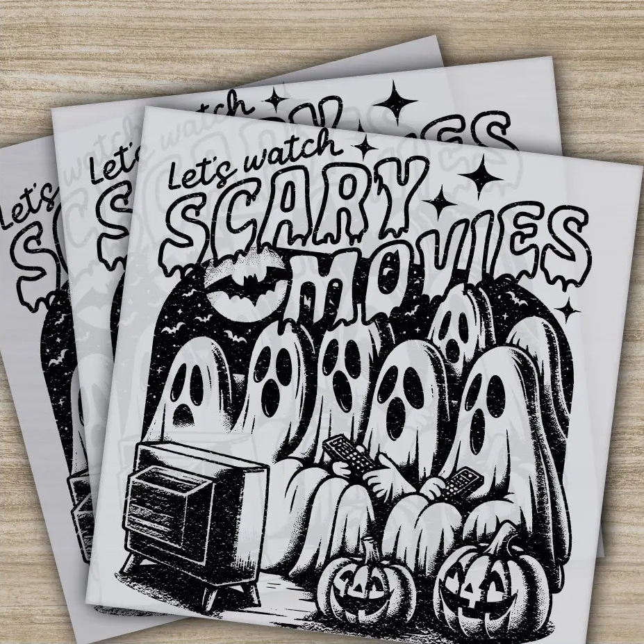 Ghost Pumpkin Halloween Transfers Ready to Press Personalized DTF Transfers For Family Gifts Heat Press DTF Transfers