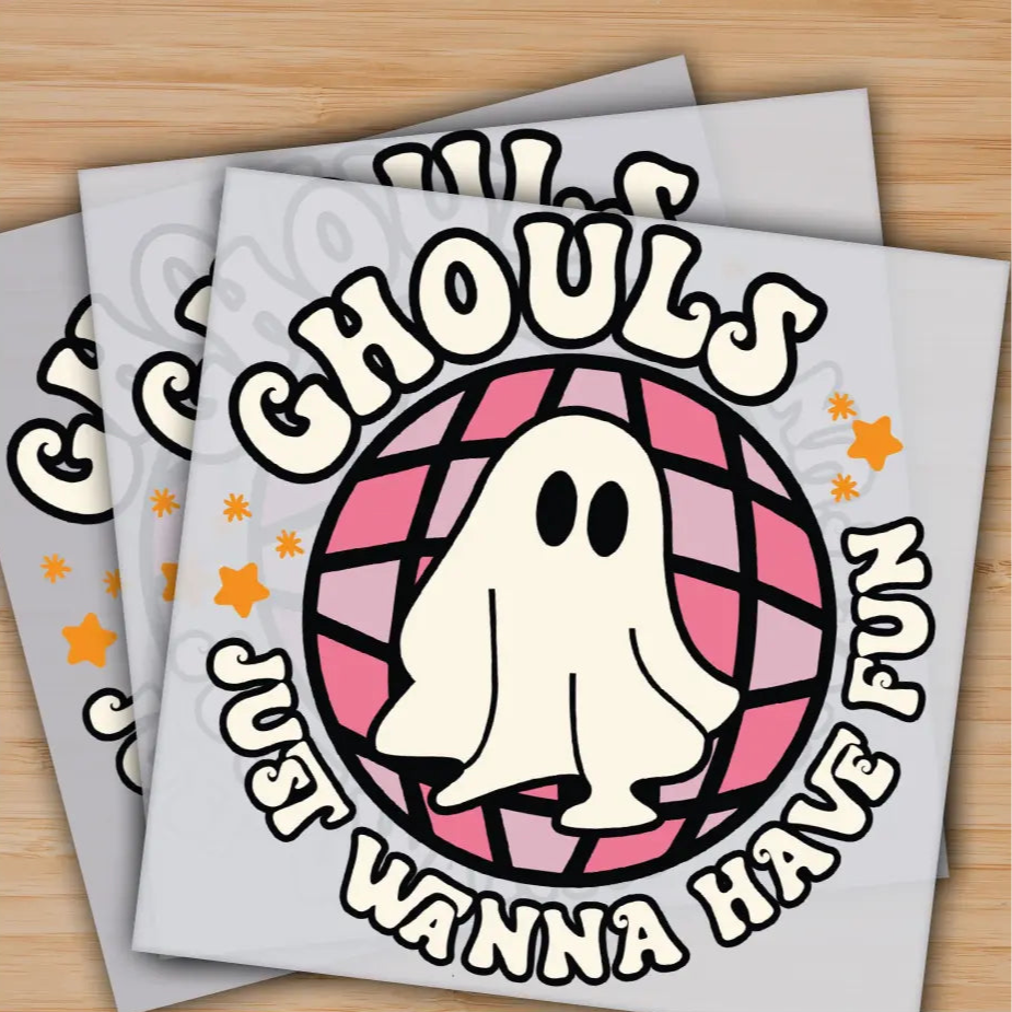 Ghouls Just Wanna Have Fun Spooky Season Ready to Press Personalized Gifts Sublimation DTF Prints Trendy DTF Prints