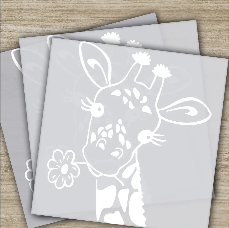 Giraffe In Love Ready to Press Personalized DTF Transfers Valentine’s Day Gift High Quality Heat Press DTF Transfers