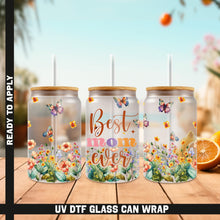 Load image into Gallery viewer, a set of three glass can wraps with orange slices
