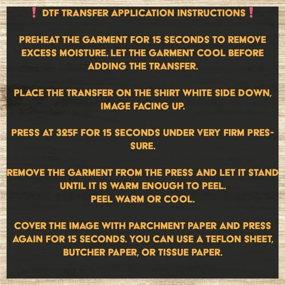 Good Vibes Ready to Press Personalized DTF Transfers Heat Press DTF Transfer