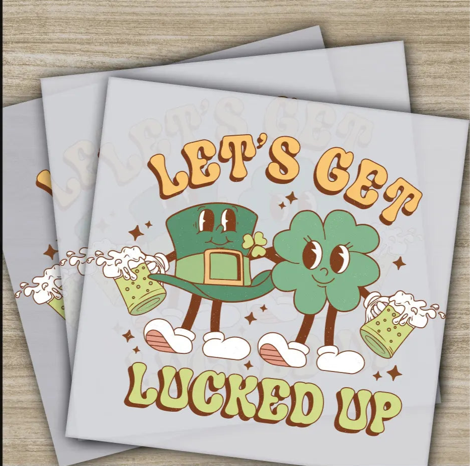 Green Hat Beer Clover St. Patrick’s Day Transfers Ready to Press Personalized DTF Transfer St. Patrick’s Gift Heat