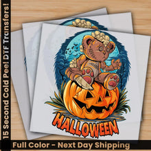 Load image into Gallery viewer, Halloween Bear Pumpkin Ready to Press Personalized Gifts Sublimation DTF Prints Trendy DTF Prints Ready for Press High
