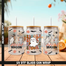 Load image into Gallery viewer, a group of three halloween soda cans sitting on top of a wooden table
