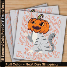 Load image into Gallery viewer, Halloween Spooky Cat Ready to Press Personalized Gifts Sublimation DTF Prints Trendy DTF Prints Ready for Press High
