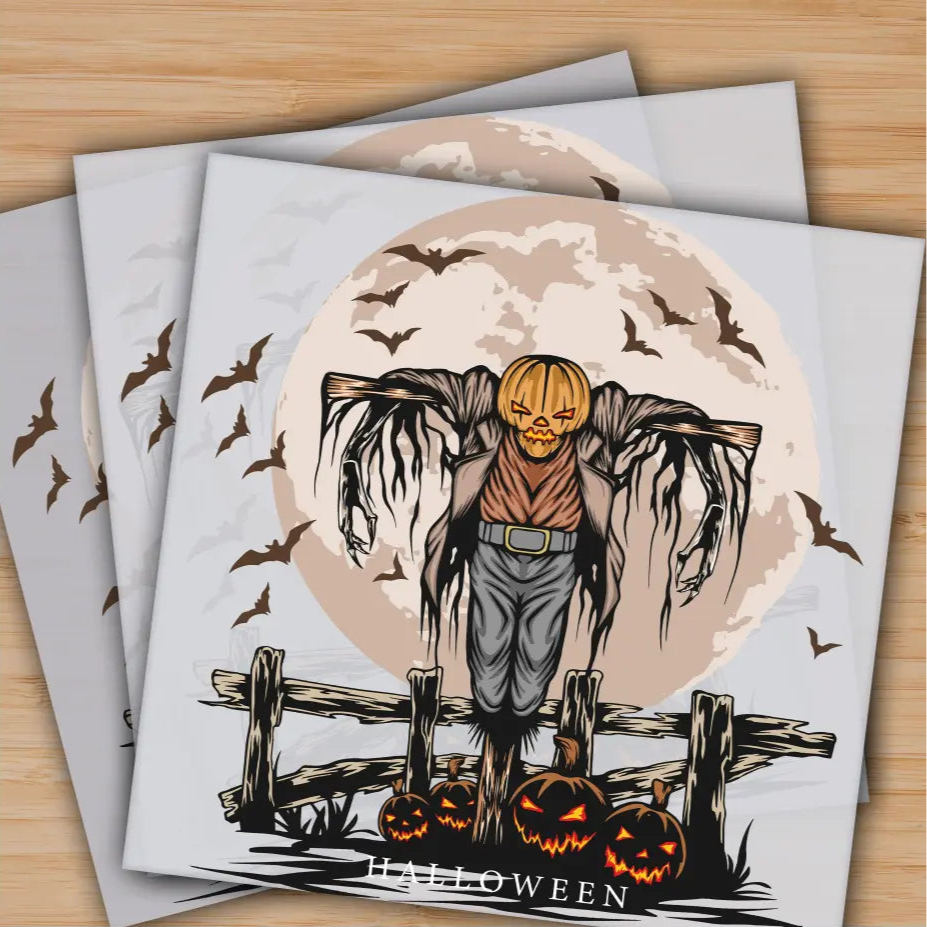 Halloween Spooky Pumpkin Spooky Night Ready to Press Personalized Gifts Sublimation DTF Prints Trendy DTF Prints Ready