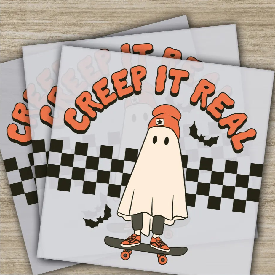 Halloween Transfers Creep It Real Ready to Press Personalized DTF Transfers For Family Gifts Heat Press DTF Transfers