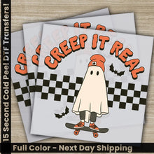 Load image into Gallery viewer, Halloween Transfers Creep It Real Ready to Press Personalized DTF Transfers For Family Gifts Heat Press DTF Transfers
