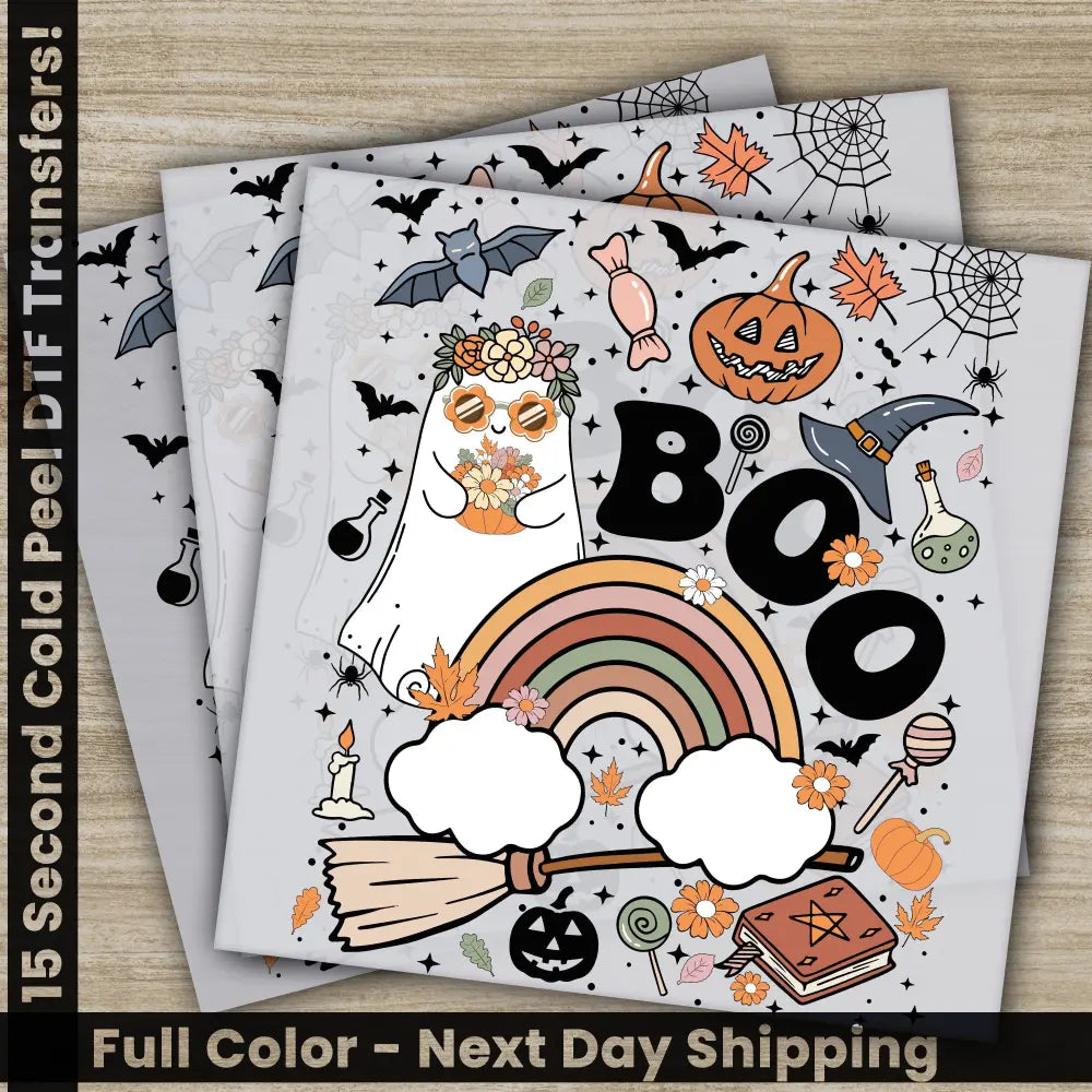 Halloween Transfers Ready to Press Personalized DTF Transfers For Family Gifts Heat Press DTF Transfers