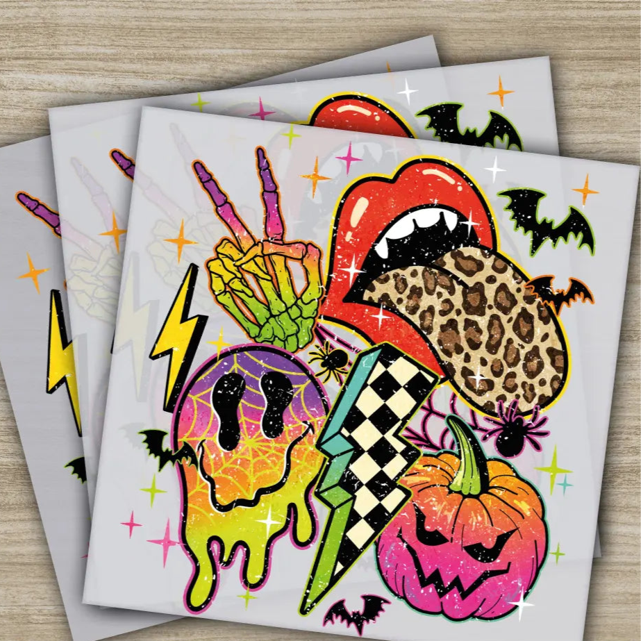 Halloween Transfers Ready to Press Personalized DTF Transfers For Family Gifts Heat Press DTF Transfers