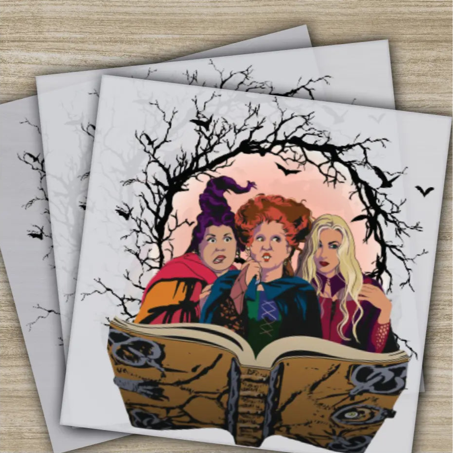 Halloween Transfers Ready to Press Personalized DTF Transfers For Family Gifts Heat Press DTF Transfers