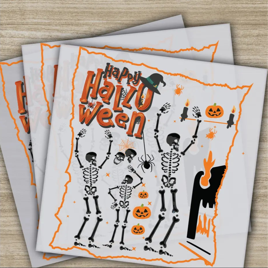 Halloween Transfers Ready to Press Personalized DTF Transfers For Family Gifts Heat Press DTF Transfers