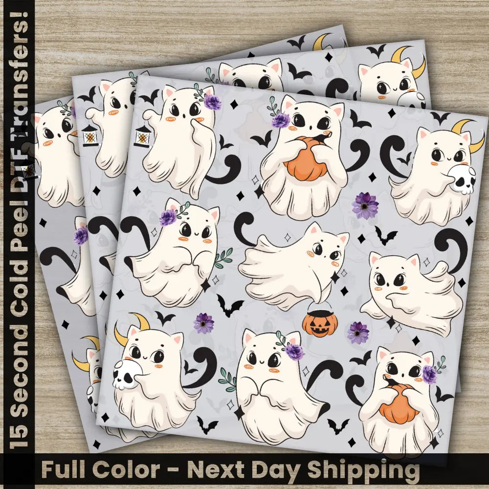 Halloween Transfers Ready to Press Personalized DTF Transfers For Family Gifts Heat Press DTF Transfers