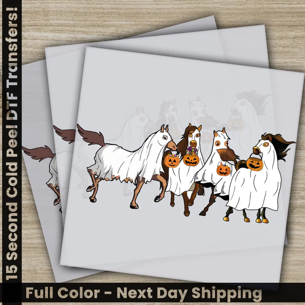 Halloween Transfers Ready to Press Personalized DTF Transfers For Family Gifts Heat Press DTF Transfers