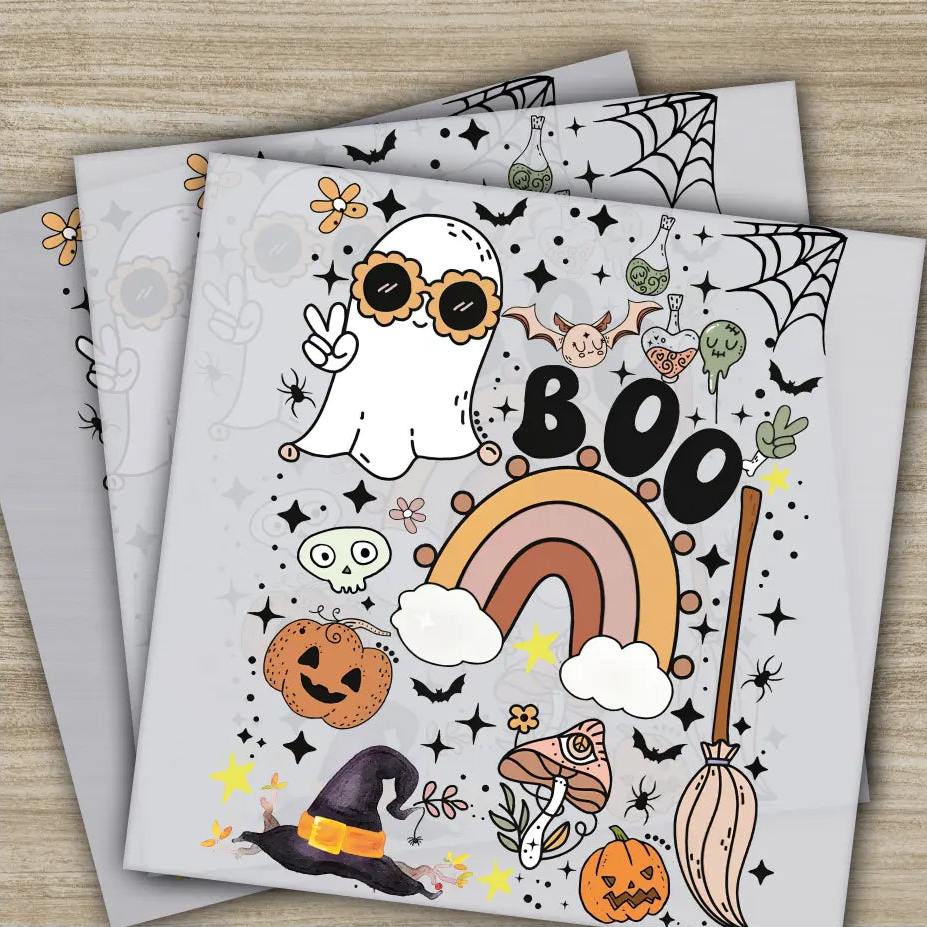 Halloween Transfers Ready to Press Personalized DTF Transfers For Family Gifts Heat Press DTF Transfers
