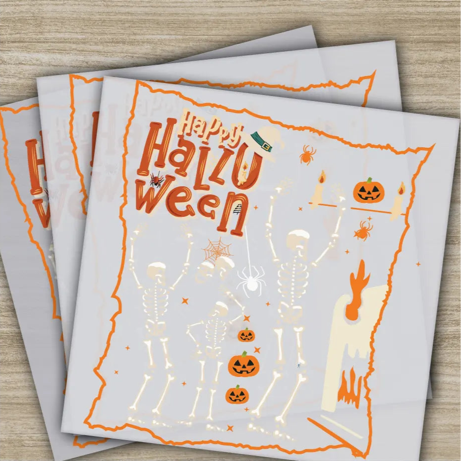 Halloween Transfers Ready to Press Personalized DTF Transfers For Family Gifts Heat Press DTF Transfers