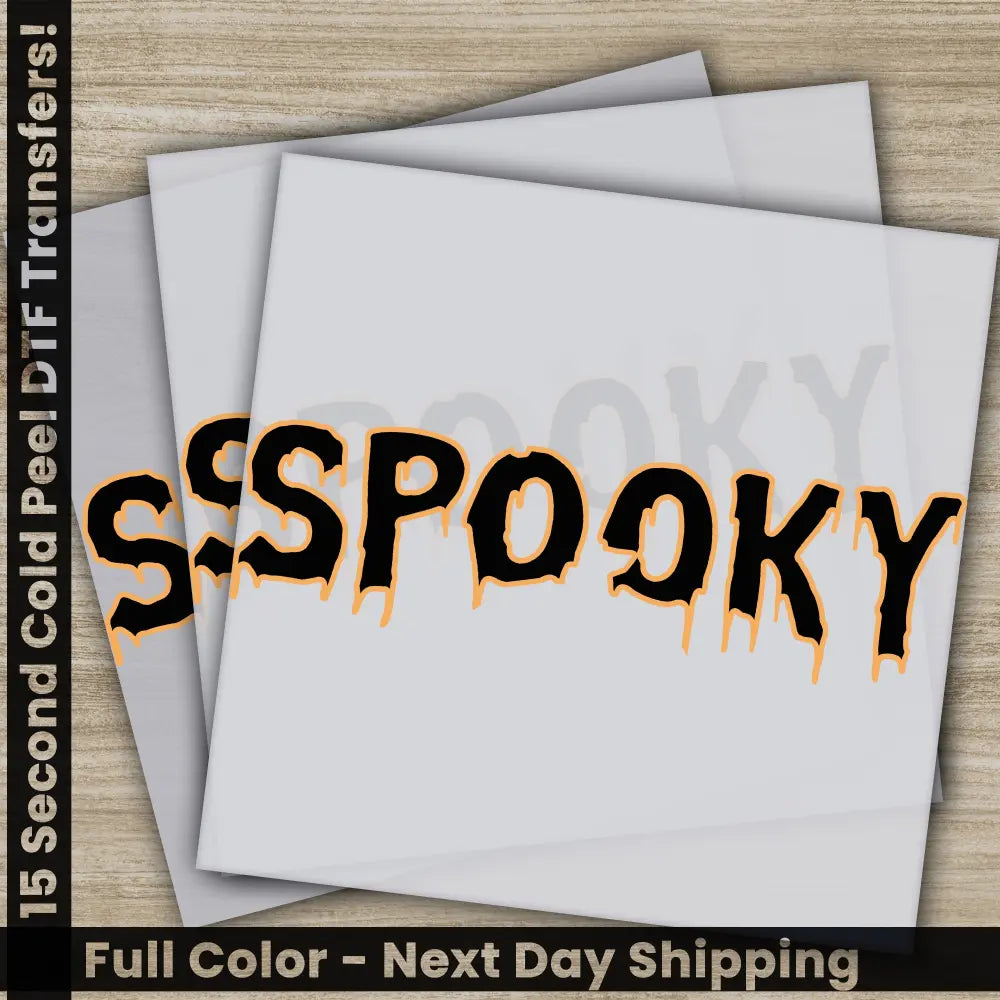 Halloween Transfers Spooky Ready to Press Personalized DTF Transfers For Family Gifts Heat Press DTF Transfers