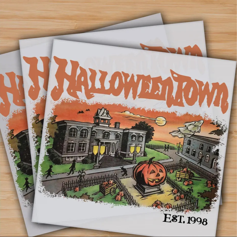 Halloweentown Happy Halloween Spooky Season Ready to Press Personalized Gifts Sublimation DTF Prints Trendy DTF Prints