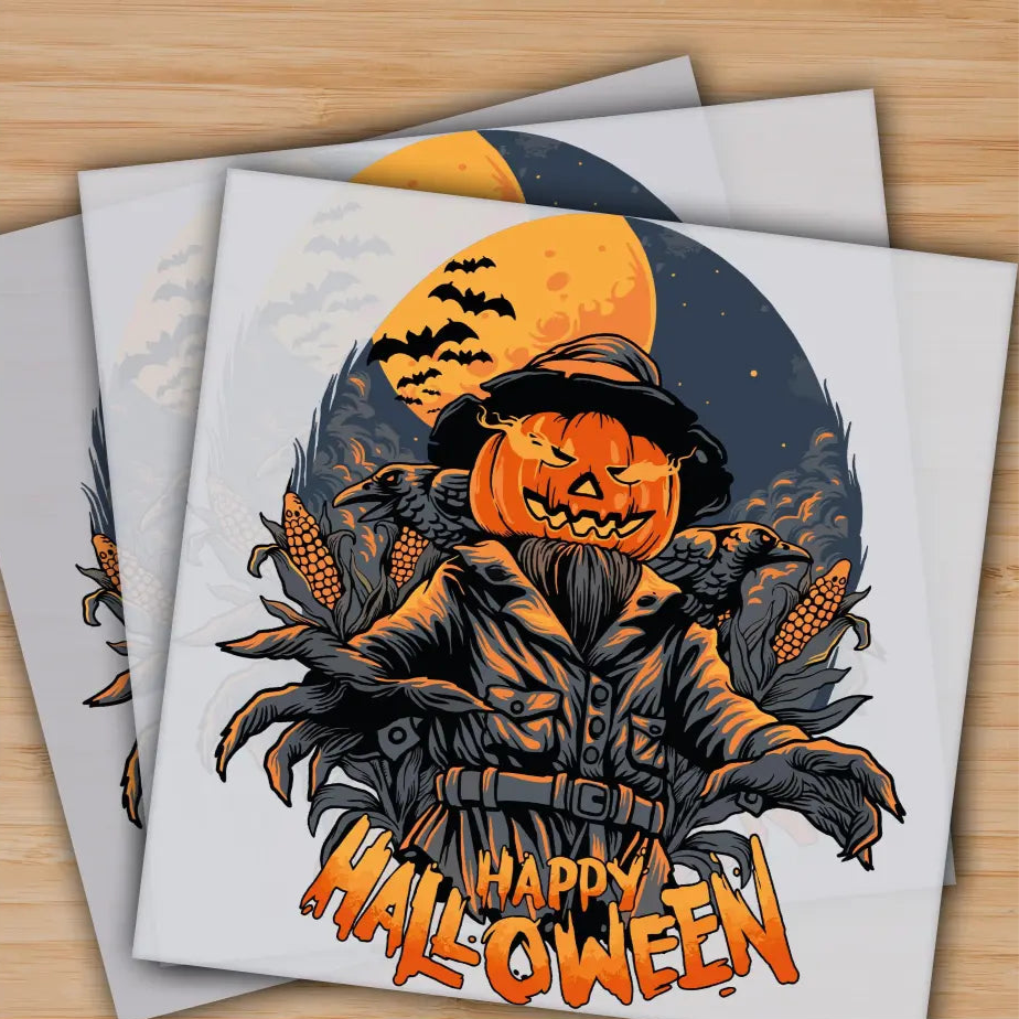 Happy Halloween Halloween Scare Railing Ready to Press Personalized Gifts Sublimation DTF Prints Trendy DTF Prints