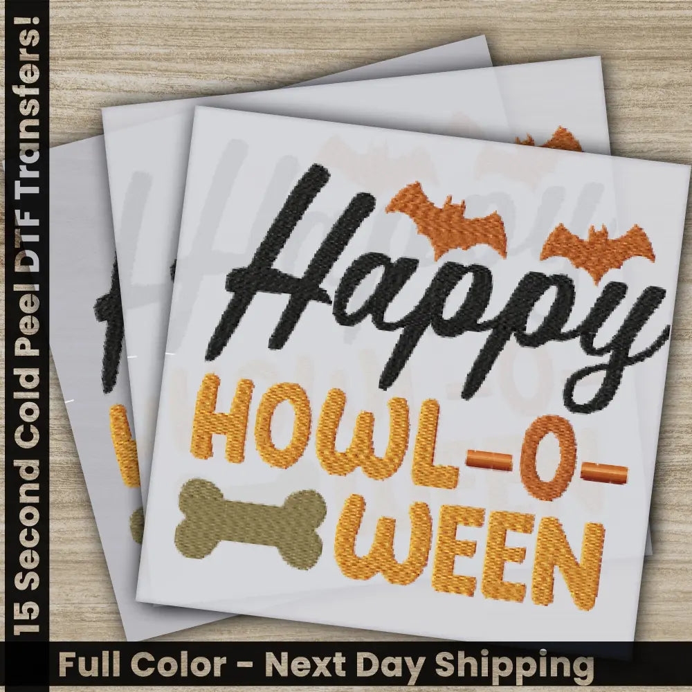 Happy Halloween Transfers Ready to Press Personalized DTF Transfers For Family Gifts Heat Press DTF Transfers