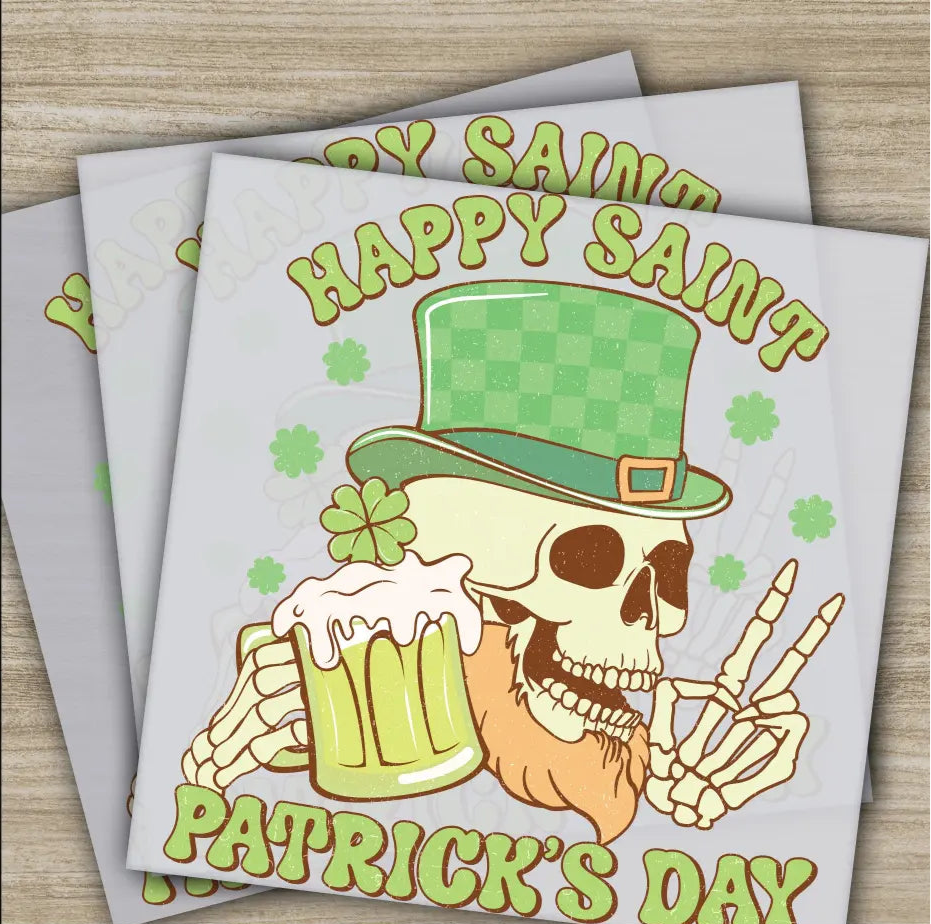Happy St. Patrick’s Day St. Patrick’s Day Transfers Ready to Press Personalized DTF Transfer St. Patrick’s Gift Heat