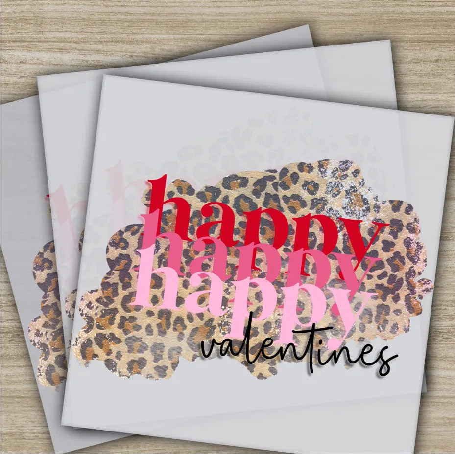 Happy Valentine Valentine’s Day Transfer Ready to Press Personalized DTF Transfer Valentines Gift High Quality Heat