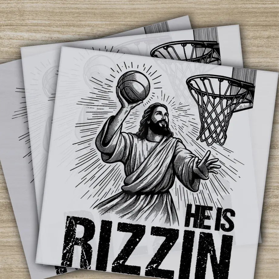 He Is Rizzin’ Funny Easter Day Ready to Press Personalized DTF Transfers Heat Press DTF Transfer