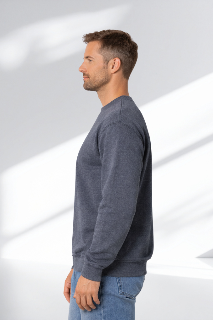 Heather Dark Navy arm