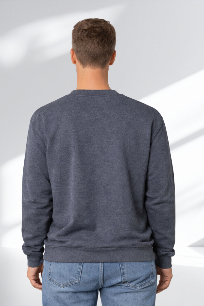 Heather Dark Navy back