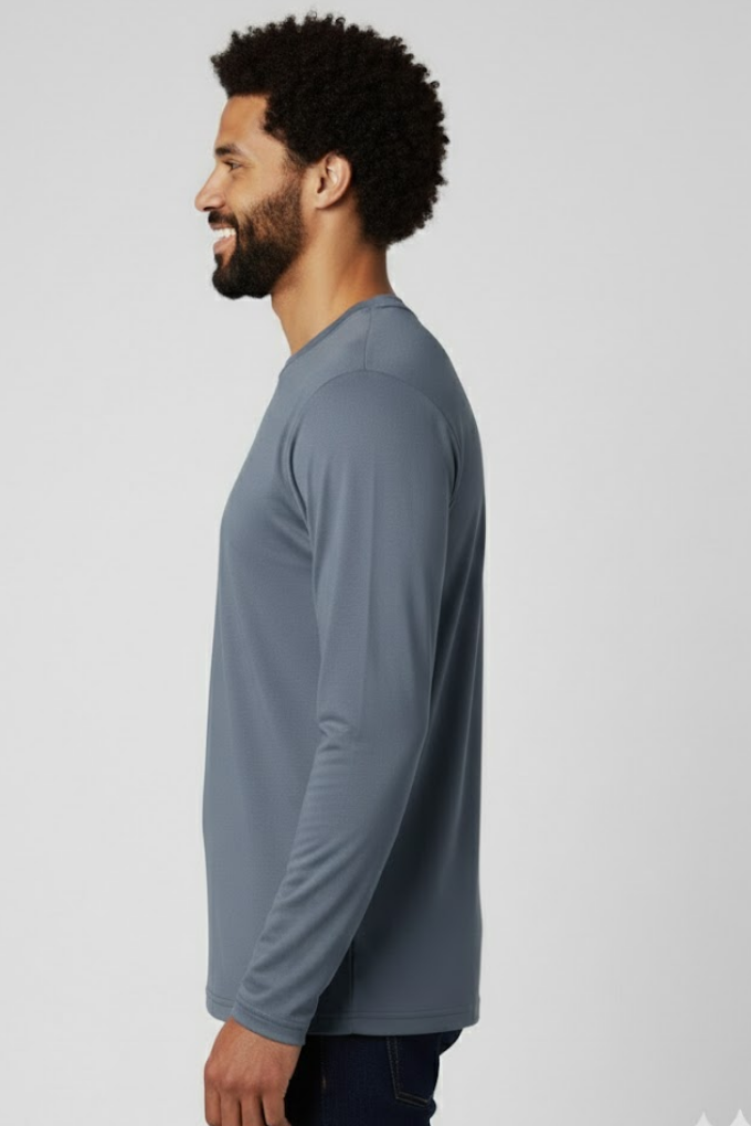 Heather Navy arm
