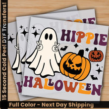 Load image into Gallery viewer, Hippie Halloween Cute Ghost Pumpkin Ready to Press Personalized Gifts Sublimation DTF Prints Trendy DTF Prints Ready
